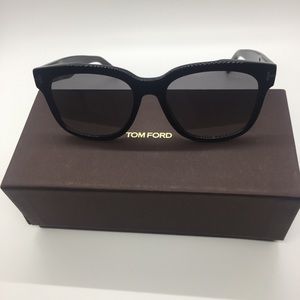 Tom Ford Rhett 55mm Black Sunglasses - New